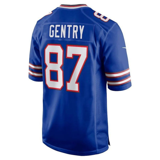 B.Bills #87 Tanner Gentry Royal Game Player Jersey American Stitched Football Jerseys