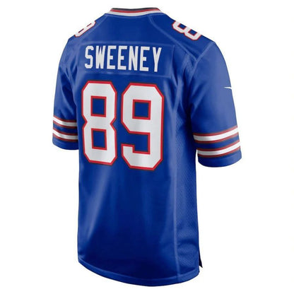B.Bills #89 Tommy Sweeney Royal Game Player Jersey American Stitched Football Jerseys