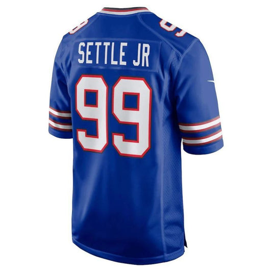 B.Bills #99 Tim Settle Royal Game Player Jersey American Stitched Football Jerseys