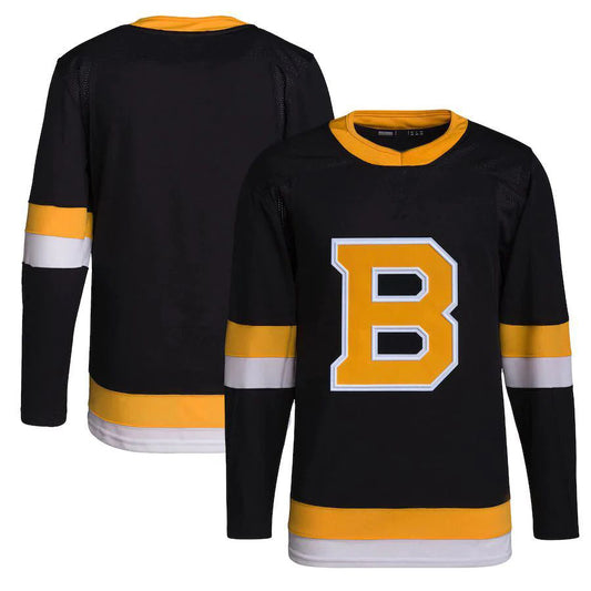 B.Bruins Alternate Primegreen Authentic Pro Jersey Black Stitched American Hockey Jerseys