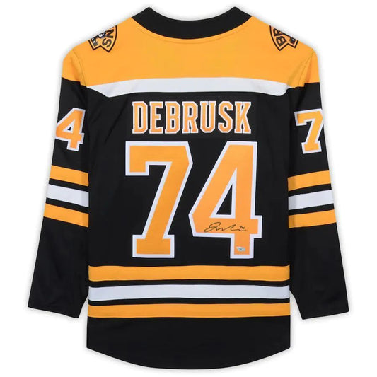 B.Bruins #74 Jake DeBrusk Fanatics Player Black Fanatics Breakaway Jersey Stitched American Hockey Jerseys