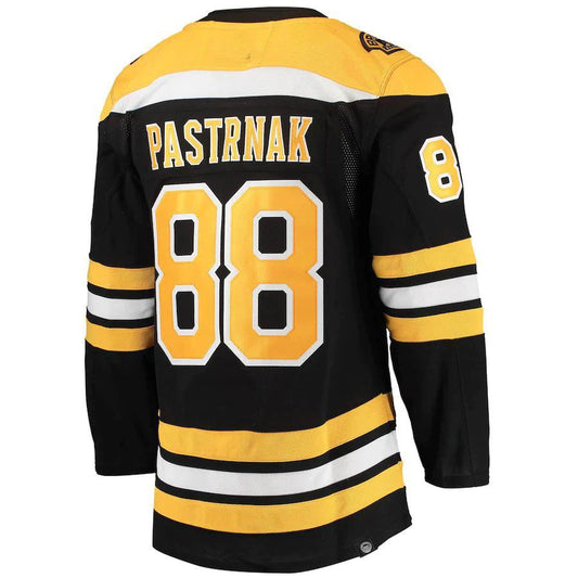 B.Bruins #88 David Pastrnak Home Primegreen Authentic Pro Player Jersey Black Stitched American Hockey Jerseys