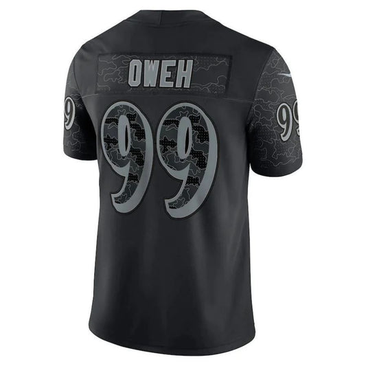 B.Ravens #99 Odafe Oweh Black RFLCTV Limited Jersey Stitched American Player Football Jerseys