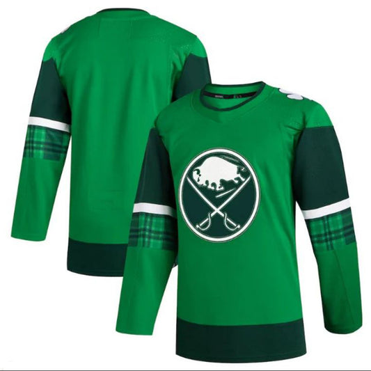 Custom B.Sabres Primegreen Authentic Player Jersey - Kelly Green Stitched American Hockey Jerseys