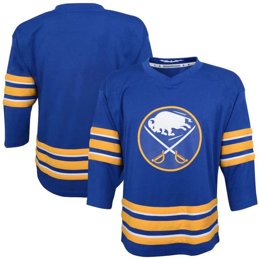 Custom B.Sabres Home Replica Blank Player Jersey Royal Stitched American Hockey Jerseys