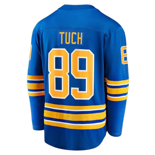 B.Sabres #89 Alex Tuch Fanatics Branded Home Breakaway Player Jersey Royal Stitched American Hockey Jerseys