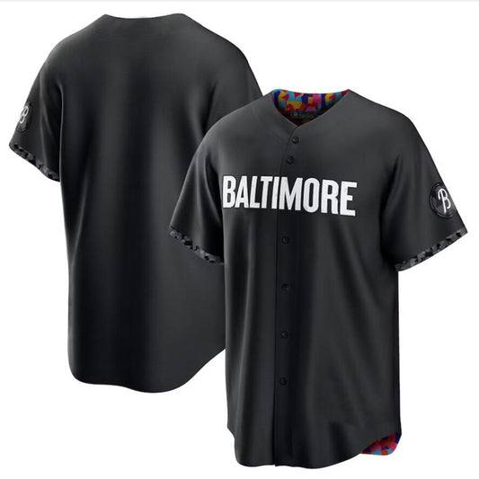 Custom Baltimore Orioles Black 2023 City Connect Replica Baseball Jerseys