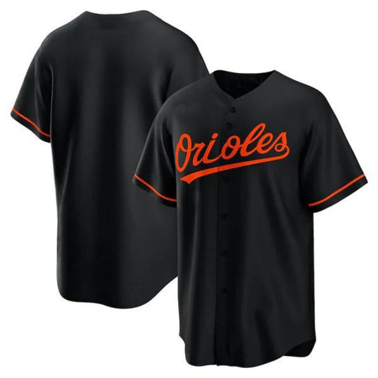 Custom Baltimore Orioles Black Alternate Replica Team Jersey Baseball Jerseys