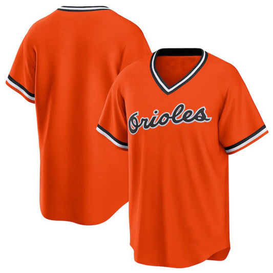 Custom Baltimore Orioles Orange Alternate Cooperstown Collection Team Baseball Jerseys
