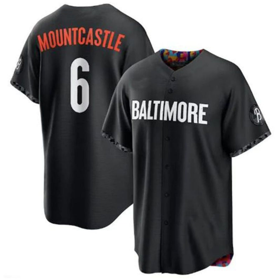 Baltimore Orioles #6 Ryan Mountcastle 2023 City Connect Replica Player Jersey - Black Baseball Jerseys