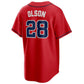 Baseball Jersey Atlanta Braves #8 Matt Olson Red Alternate Replica Player Jersey