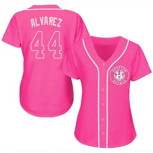 Baseball Jersey Houston Astros #44 Yordan alvarez Pink Fashion Stitched Player Jerseys