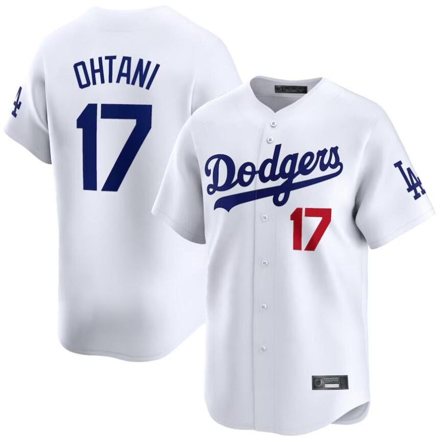 Baseball Jersey Los Angeles Dodgers #17 Shohei Ohtani White Home Limited Player Jersey