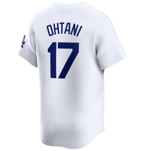 Baseball Jersey Los Angeles Dodgers #17 Shohei Ohtani White Home Limited Player Jersey