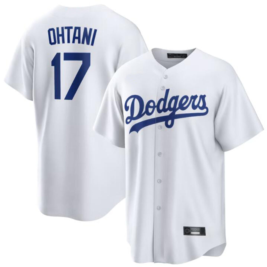 Baseball Jersey Los Angeles Dodgers #17 Shohei Ohtani White Home Replica Player Baseball Jersey