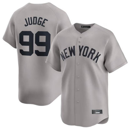 Baseball Jersey New York Yankees #99 Aaron Judge Gray Away Limited Player Jersey