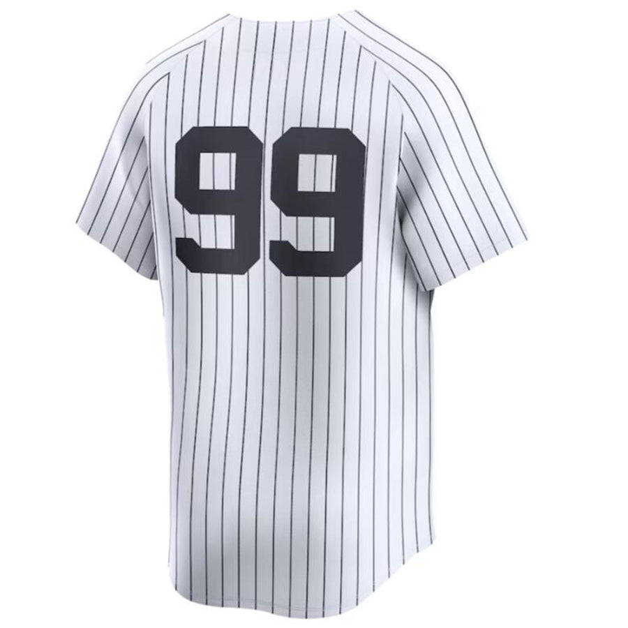 Baseball Jersey New York Yankees #99 Aaron Judge White Home Limited Player Jersey