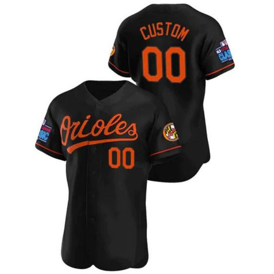 Custom Baseball Jerseys Custom Baltimore Orioles 2022 Little League Classic Black Stitched Jersey