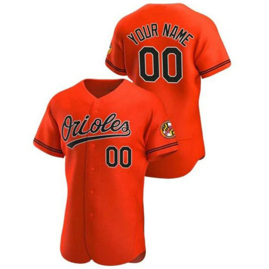 Baseball Jerseys Custom Baltimore Orioles Baseball Game Orange Stitched Jerseys