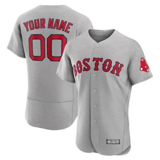 Baseball Jerseys Custom Boston Red Sox Gray Road Authentic Baseball Jerseys