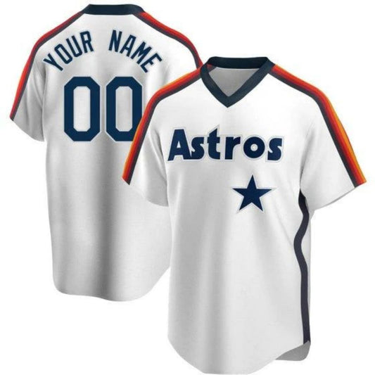 Baseball Jerseys Custom Houston Astros White Jersey Cooperstown Stitched Letter And Numbers For Men Women Youth Birthday Gift