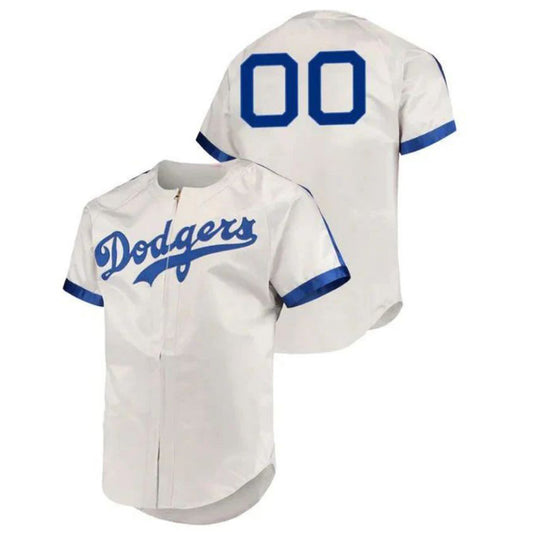 Baseball Jerseys Custom Los Angeles Dodgers Gray Cooperstown Stitched throwback Jersey