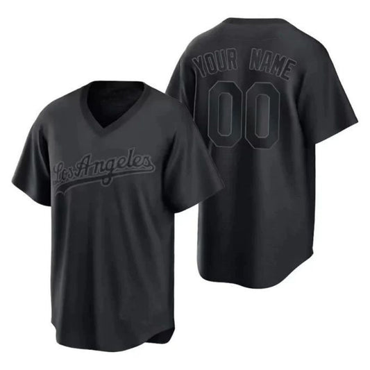 Baseball Jerseys Custom Los Angeles Dodgers New 2022 All Black Stitched Jerseys