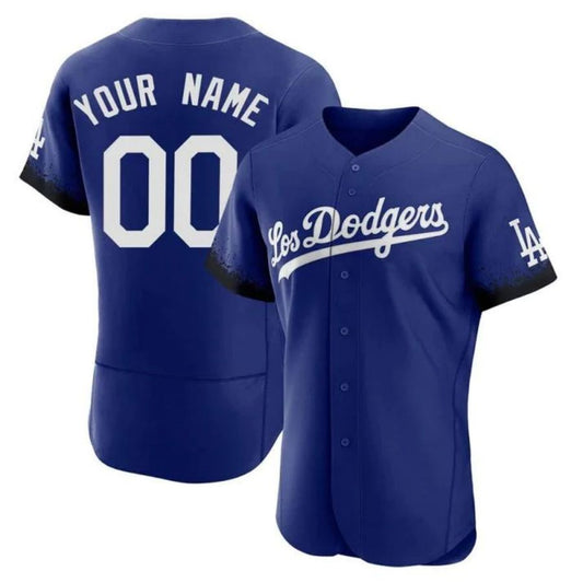Baseball Jerseys Custom Los Angeles Dodgers Royal City Connect Stitched Jersey