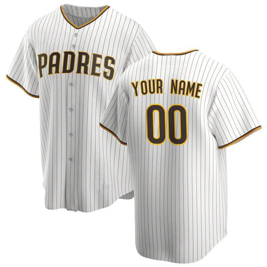 Baseball Jerseys Custom San Diego Padres White Replica Custom Jersey