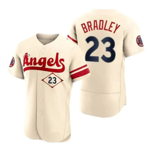 Baseball Jerseys Los Angeles Angels #23 Archie Bradley Cream Stitched 2022 City Connect Player Jersey