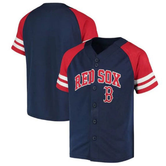 Custom Boston Red Sox Team Jersey - Navy Red Baseball Jerseys