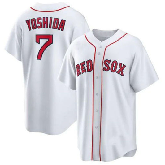 Boston Red Sox #7 Masataka Yoshida Home Official Replica Player Jersey - White Baseball Jerseys