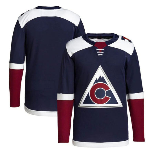 C.Avalanche Alternate Primegreen Authentic Pro Jersey Navy Stitched American Hockey Jerseys