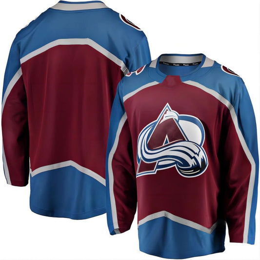 Custom C.Avalanche Fanatics Branded Breakaway Home Jersey Burgundy Stitched American Hockey Jerseys