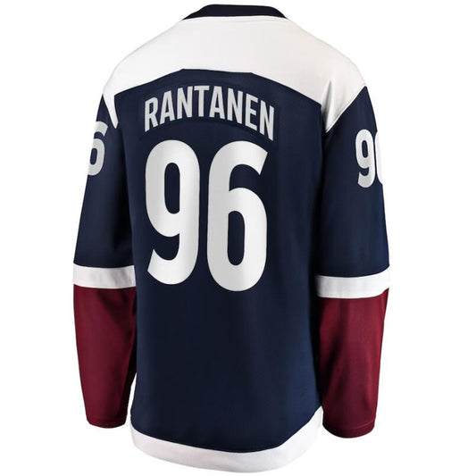 C.Avalanche #96 Mikko Rantanen Fanatics Branded Home Stanley Cup Final Breakaway Player Jersey Navy Stitched American Hockey Jerseys