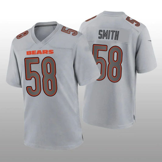 C.Bears #58 Roquan Smith Gray Atmosphere Player Game Jersey Stitched American Football Jerseys