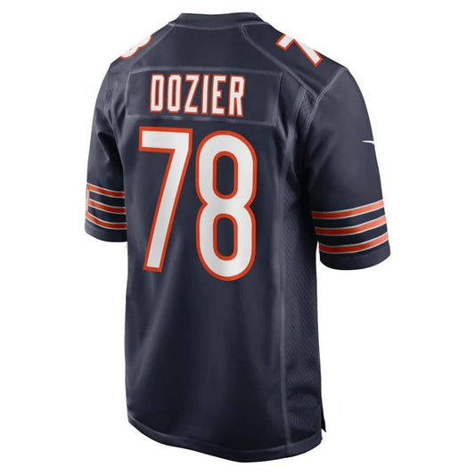 C.Bears #78 Dakota Dozier Navy Game Player Jersey Stitched American Football Jerseys