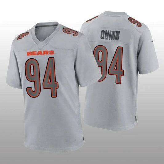 C.Bears #94 Robert Quinn Gray Atmosphere Game Player Jersey Stitched American Football Jerseys