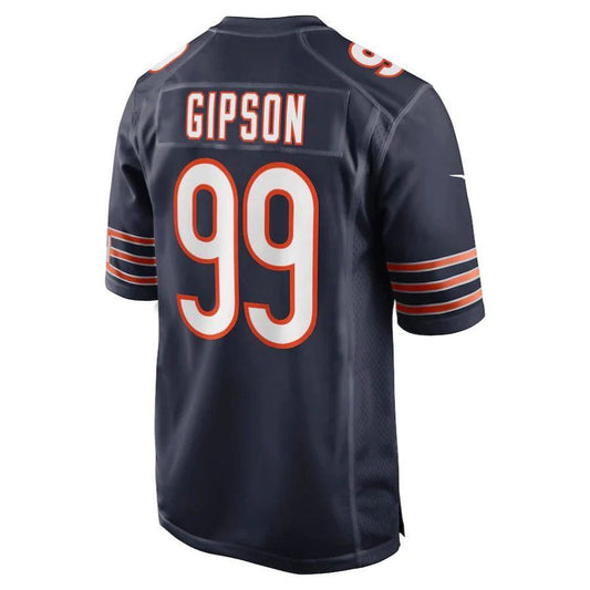 C.Bears #99 Trevis Gipson Navy Game Player Jersey Stitched American Football Jerseys
