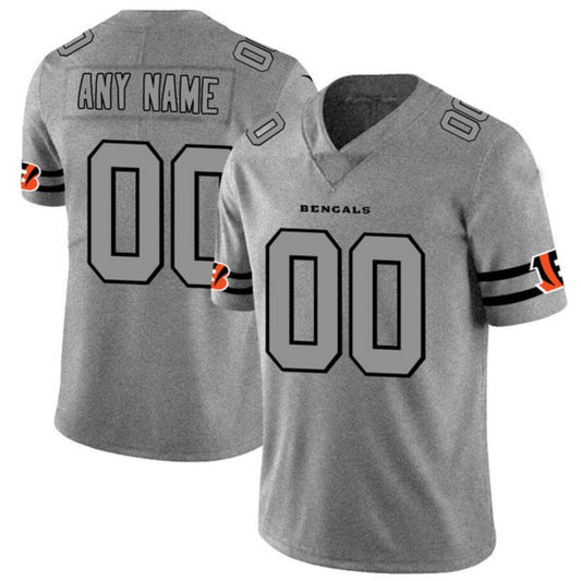 C.Bengals Customized 2019 Gray Gridiron Gray Vapor Untouchable Limited Jersey Stitched Football Jerseys