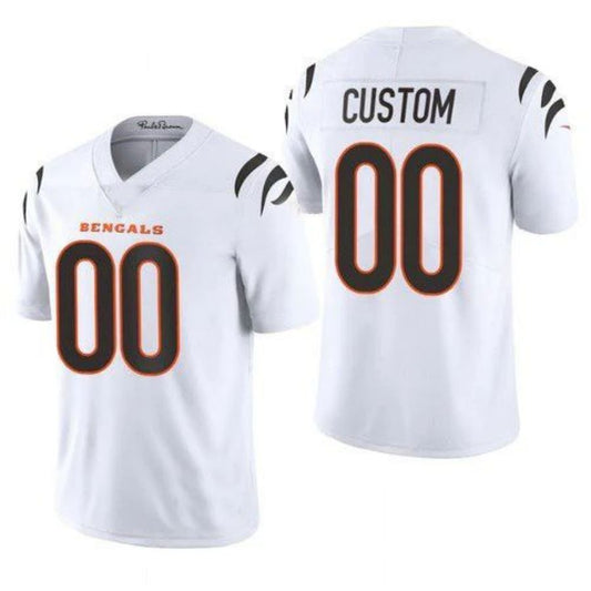 C.Bengals Customized 2021 White Vapor Untouchable Limited Jersey Stitched Football Jerseys