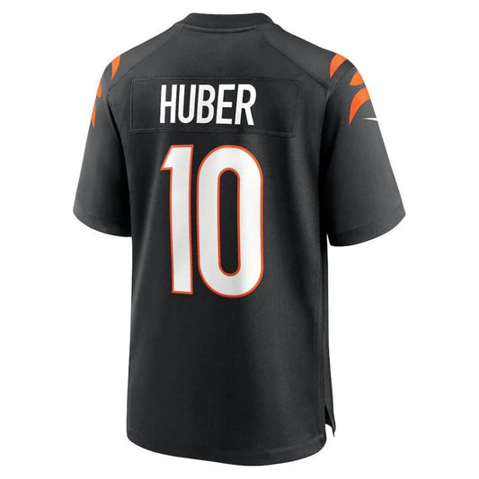 C.Bengals #10 Kevin Huber Black Game Player Jersey Stitched American Football Jerseys