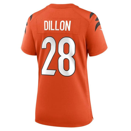 C.Bengals #28 Corey Dillon Orange Retired Game Player Jersey Stitched American Football Jerseys