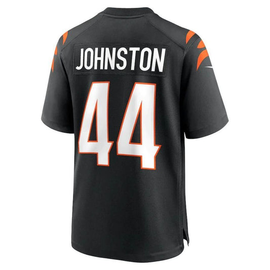 C.Bengals #44 Clay Johnston Black Player Game Jersey Stitched American Football Jerseys