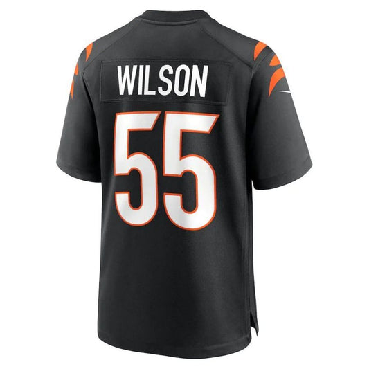 C.Bengals #55 Logan Wilson Black Player Game Jersey Stitched American Football Jerseys