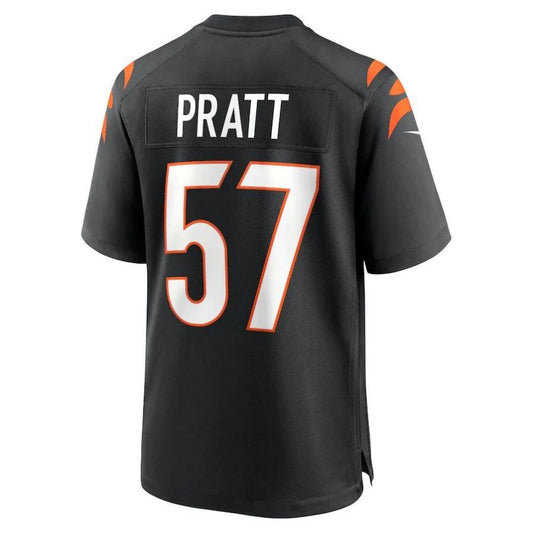 C.Bengals #57 Germaine Pratt Black Game Player Jersey Stitched American Football Jerseys