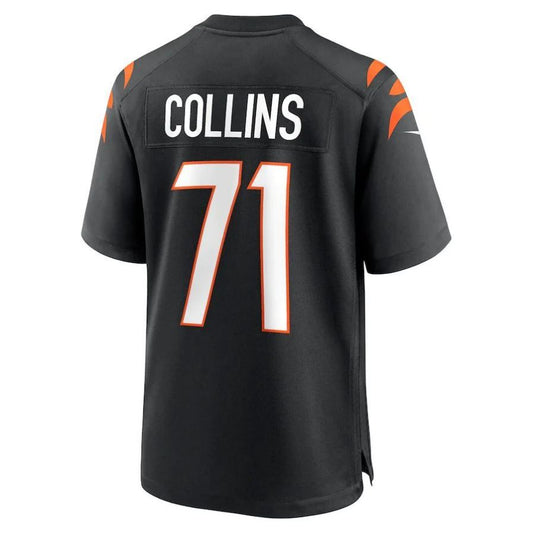 C.Bengals #71 La'el Collins Black Game Player Jersey Stitched American Football Jerseys
