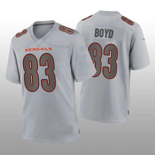 C.Bengals #83 Tyler Boyd Gray Atmosphere Game Player Jersey Stitched American Football Jerseys