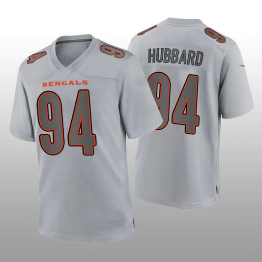 C.Bengals #94 Sam Hubbard Gray Atmosphere Game Player Jersey Stitched American Football Jerseys