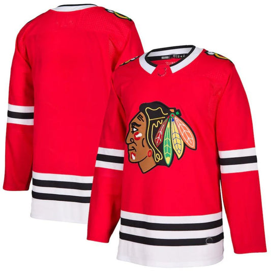 Custom C.Blackhawks Home Authentic Blank Jersey Red Stitched American Hockey Jerseys